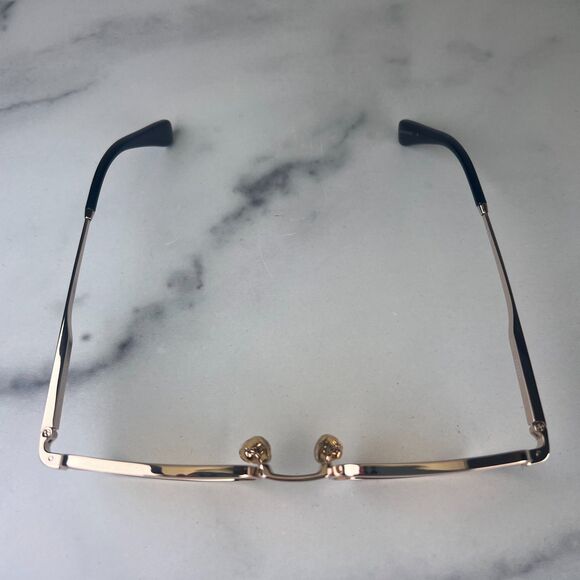 QUAY DND Sunglasses Gold Metal Frame Sunflower Lens 55-20-145 100% UV Protection - Picture 7 of 11